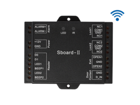 Безжичен мрежов/самостоятелен контролер за едностранен контрол на достъпа на две врати Sboard-2 WiFi