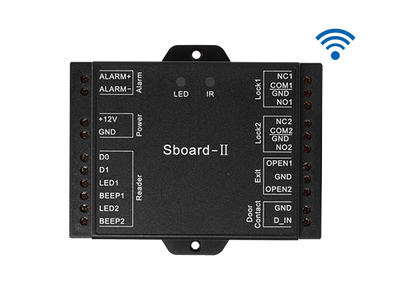 Безжичен мрежов/самостоятелен контролер за едностранен контрол на достъпа на две врати Sboard-2 WiFi